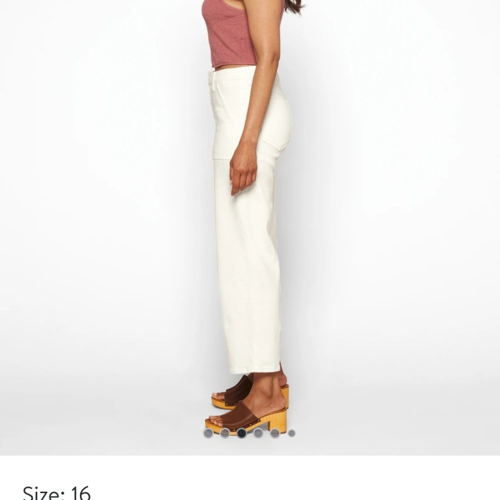 High Rise Utility Wide Leg Jean - Picture 3 of 5